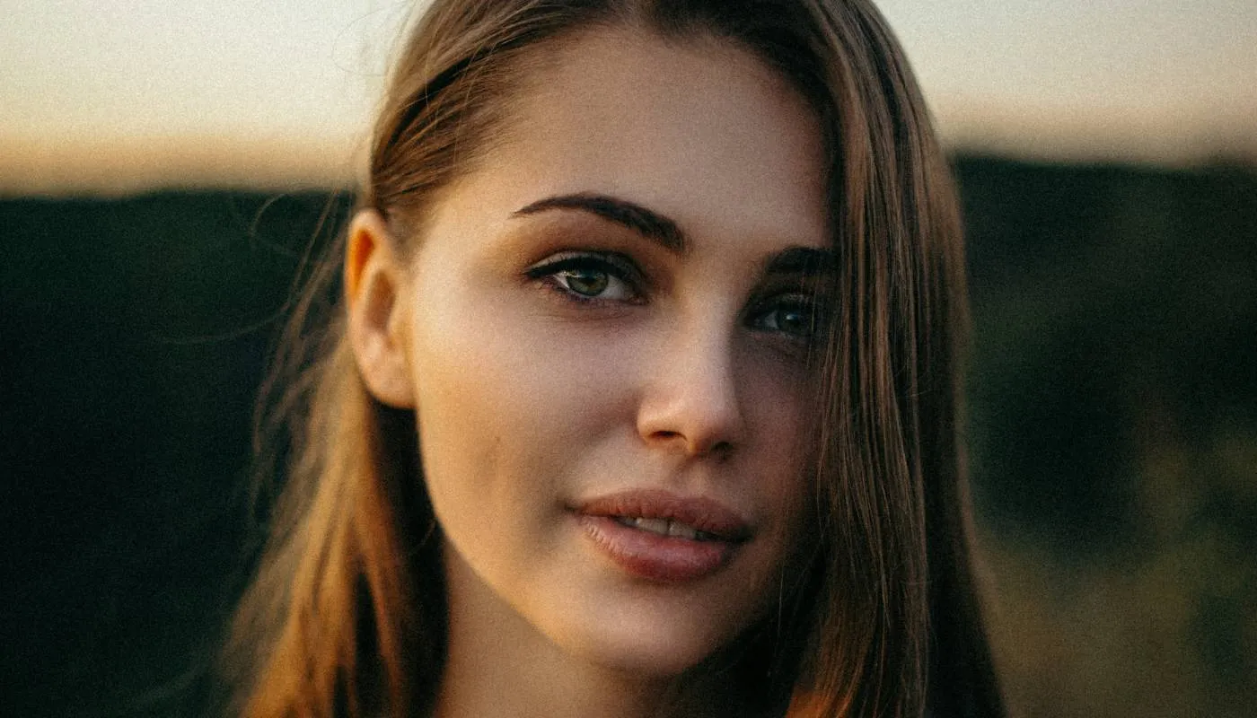 Close up portrait used as hero background